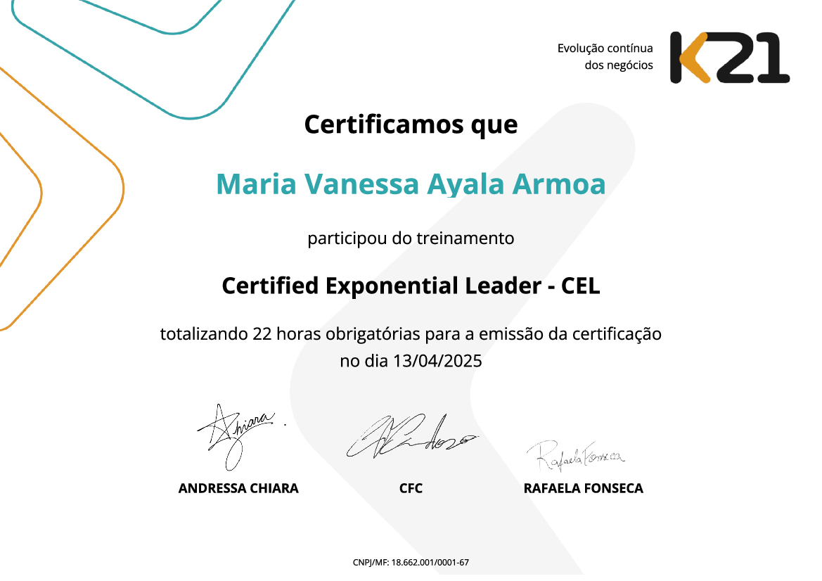 Certificado K21